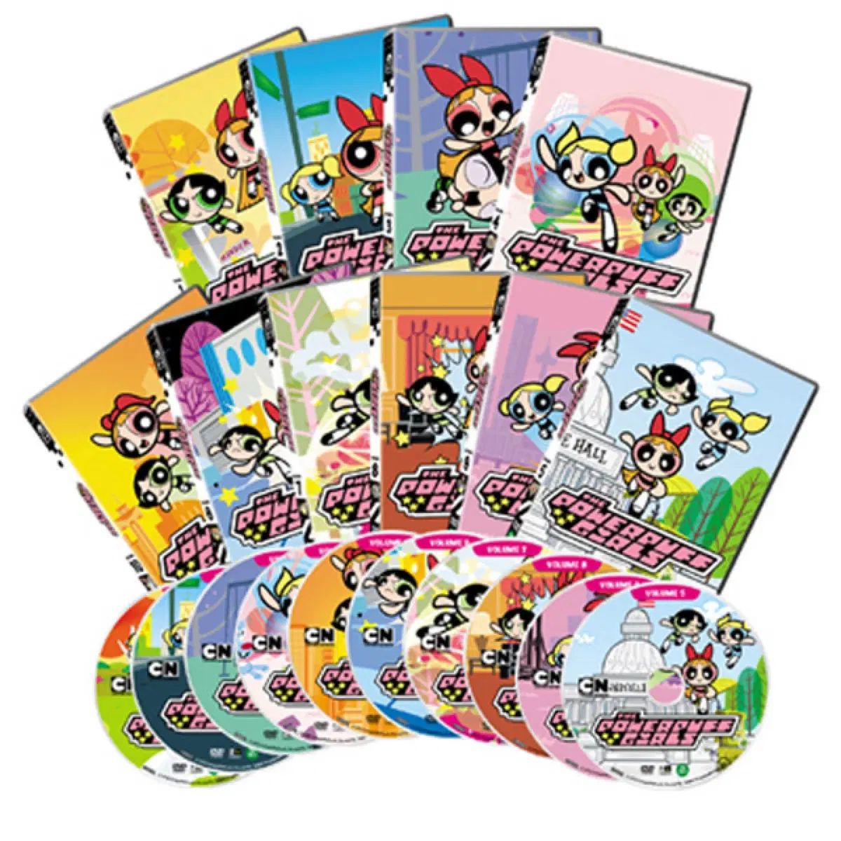 파워퍼프걸 10종 세트 디비디 DVD