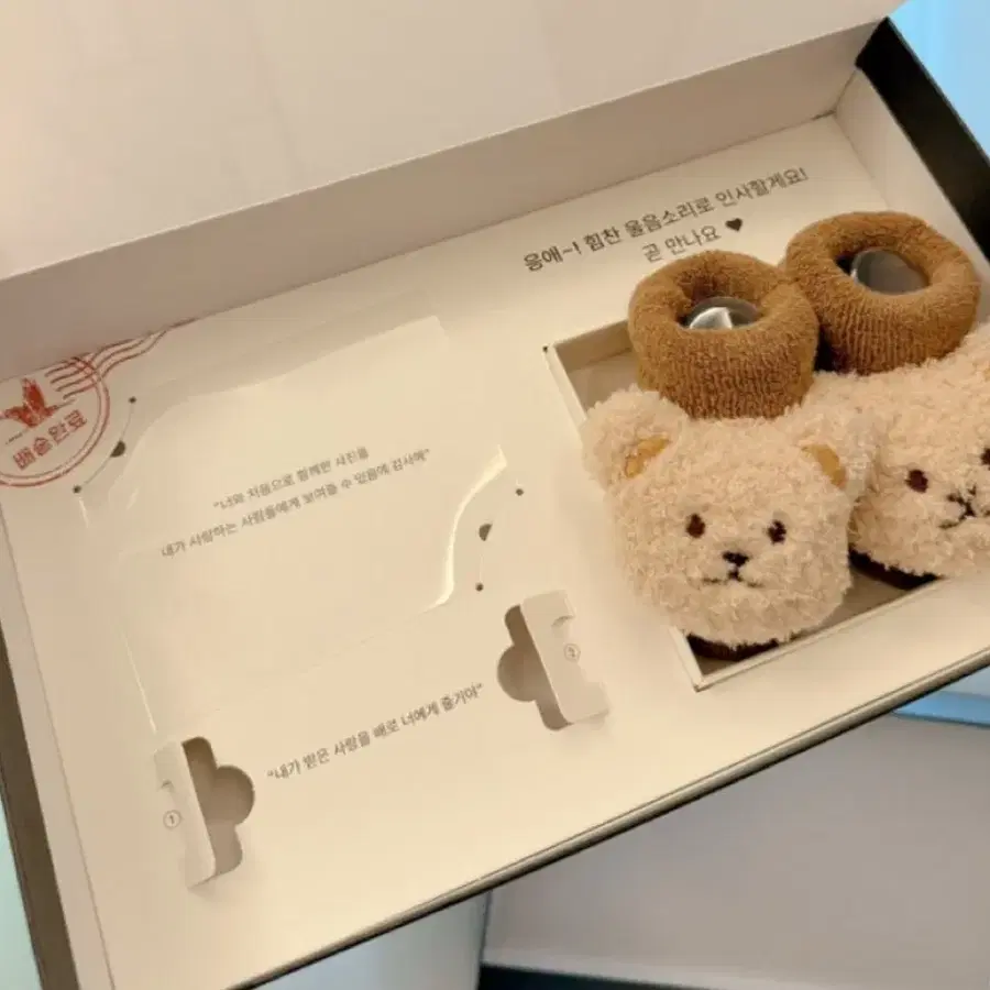 임밍아웃 박스 곰돌이 양말 세트