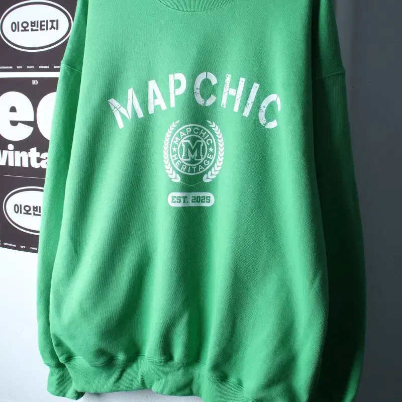(L-2XL) MAPCHIC 맵시크 맨투맨 티셔츠 새상품-H38263