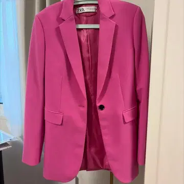 ZARA 테일러드 자켓 핑크