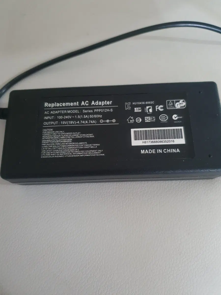 AC 어댑터 PPP012H-S 19V 4.74A