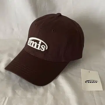 EMIS 에미스 로고 캡 한국 인기 브라운