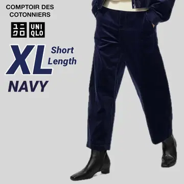 미사용 새상품 UNIQLO 코토니에 XL 네이비 기장 짧음