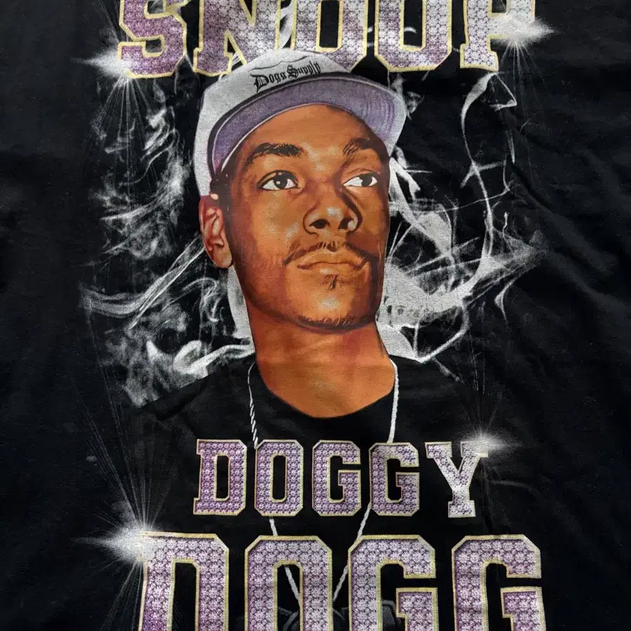 스눕독 Dogg Supply 랩티 그래픽 반팔 티셔츠