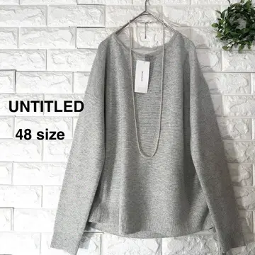 새상품 UNTITLED 캐시미어 니트 48 사이즈 빅 사이즈 언타이틀 니트