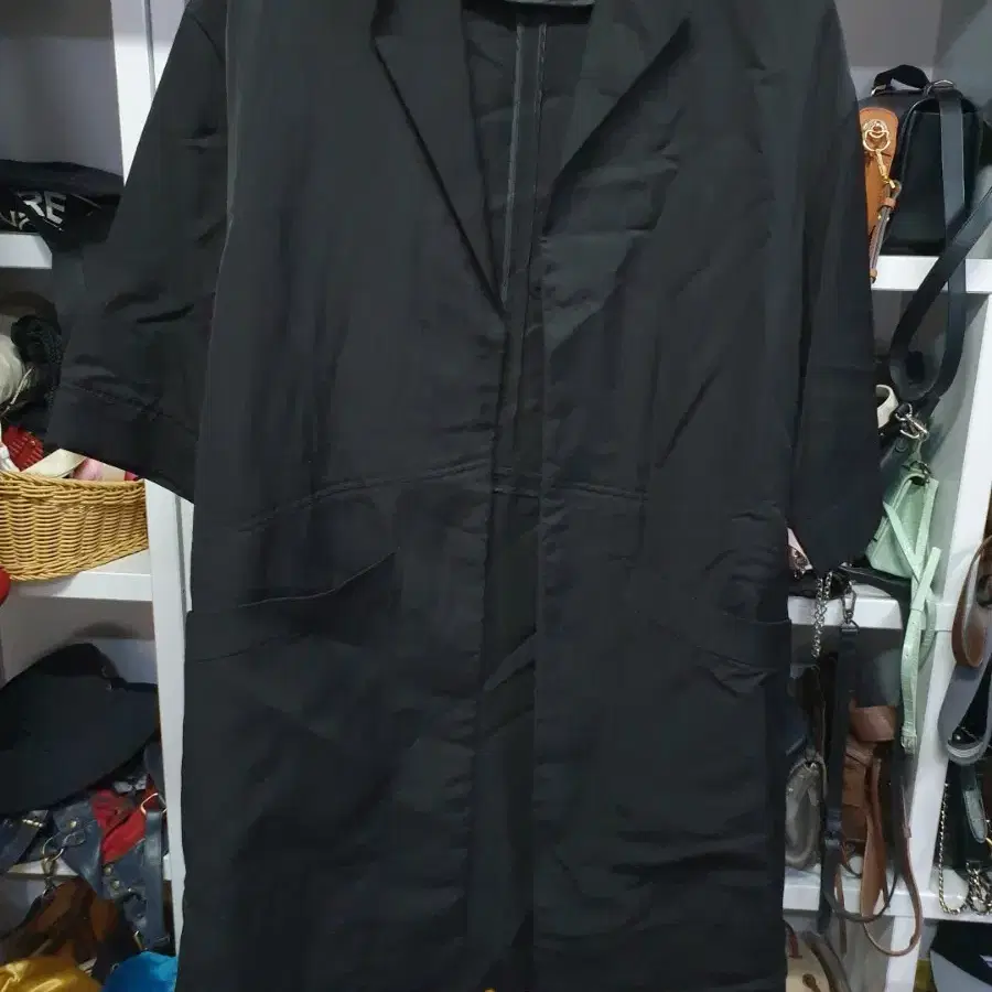 DKNY 오픈형 롱 마 자켓 P