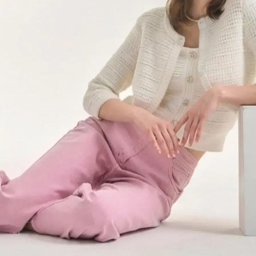 한섬 마인 고급 썸머 니트 볼레로 55 66