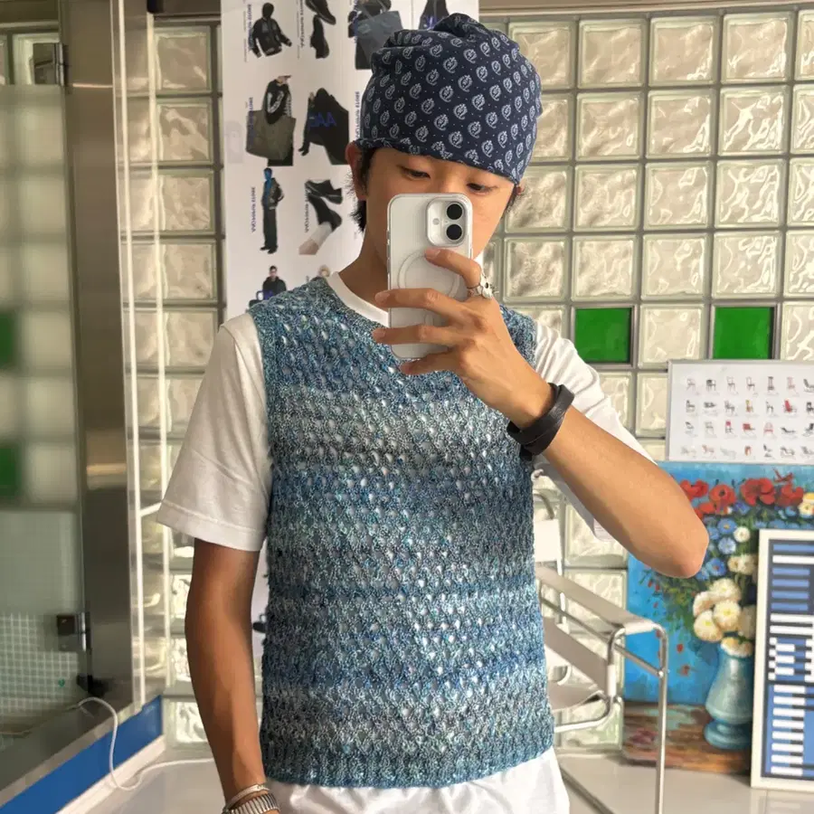 MASUZAKIYA 마수자키야 handmade net vest