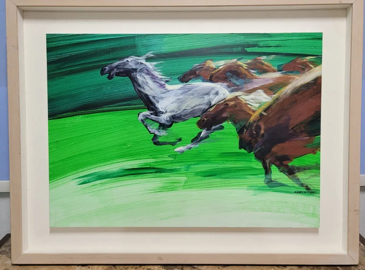 말 그림 유화