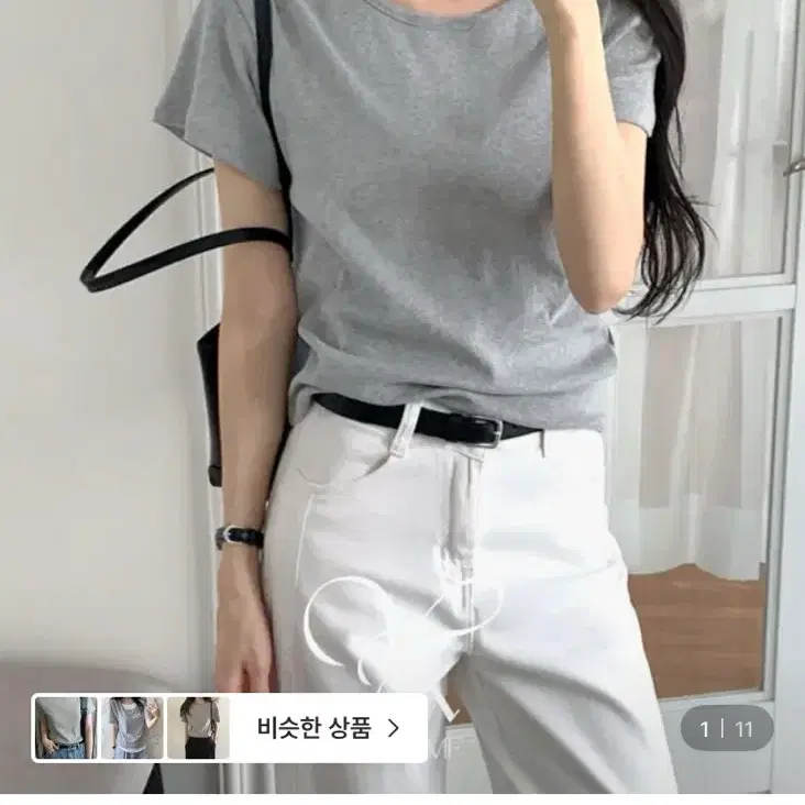 유라타임 반팔티 그레이