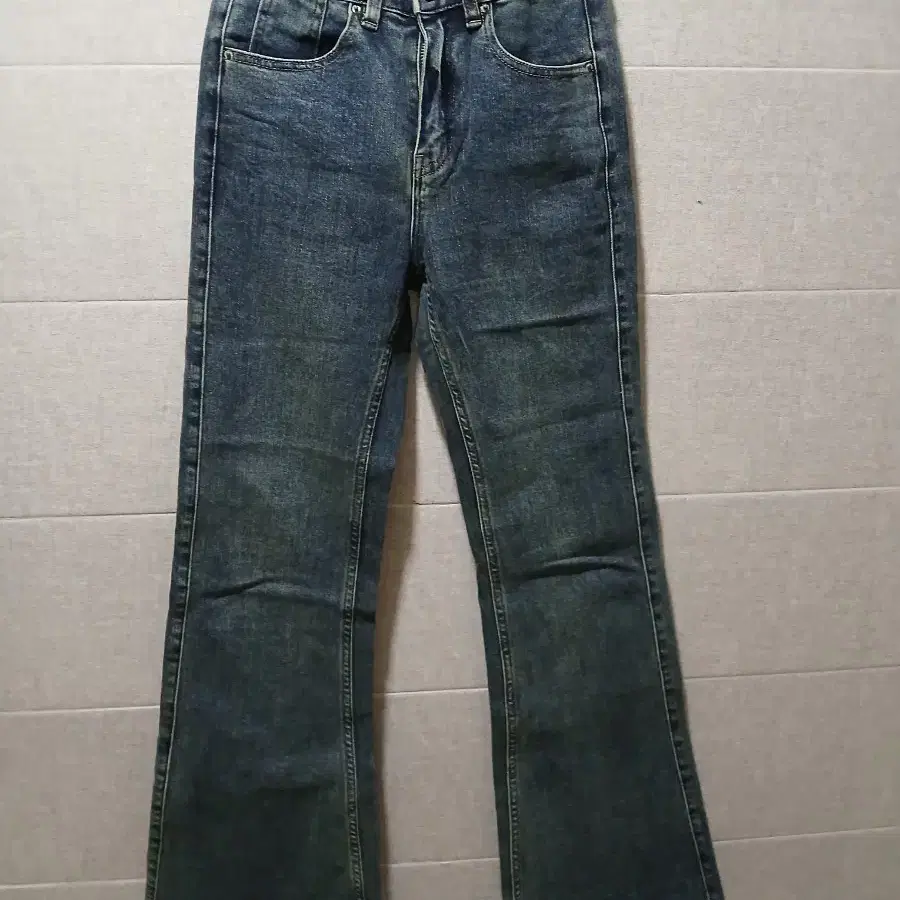 부츠컷 데님 팬츠 진청