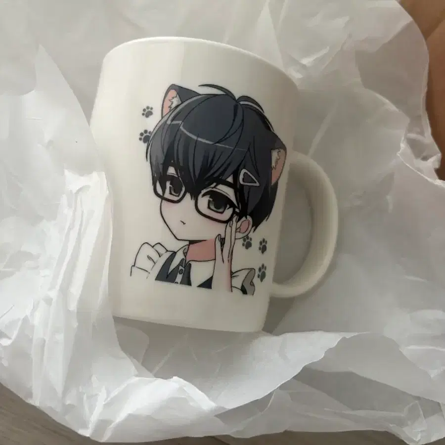 플레이브 하민 생카 냥냥네코 머그컵