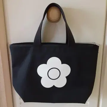 MARY QUANT 캔버스라이크 데이지 미니 토트백