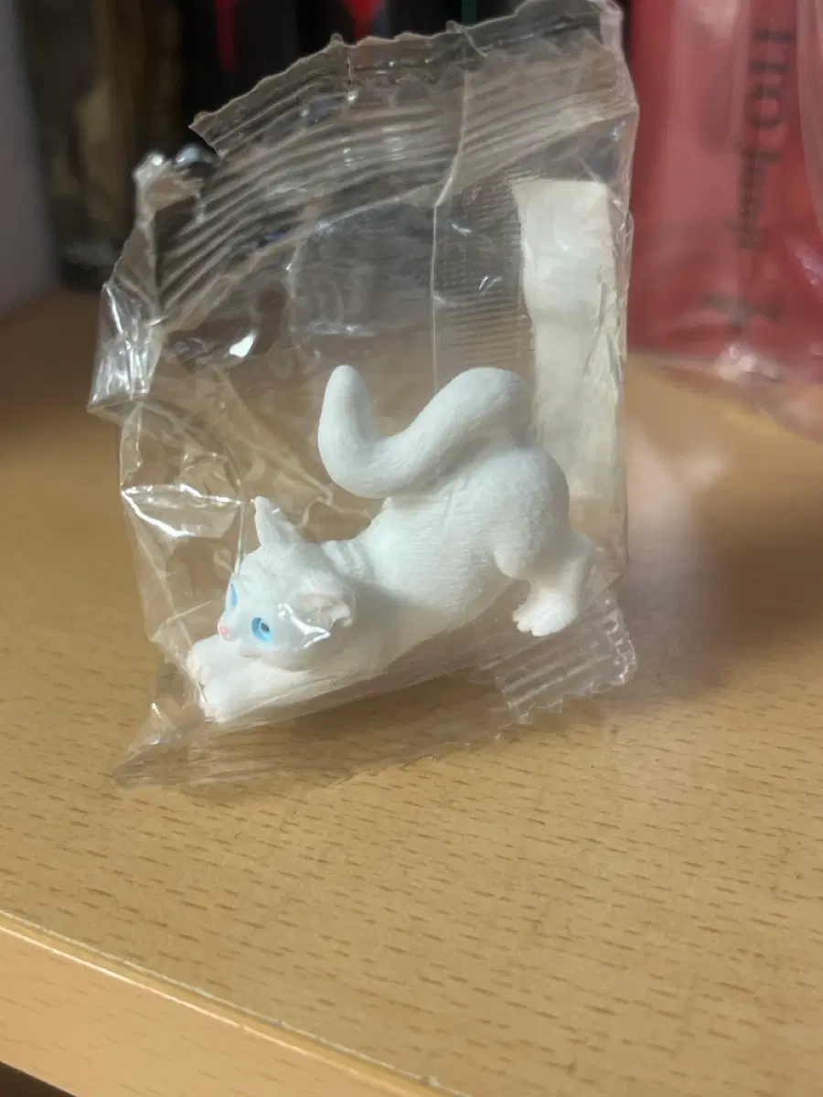 흰고양이 가챠 피규어