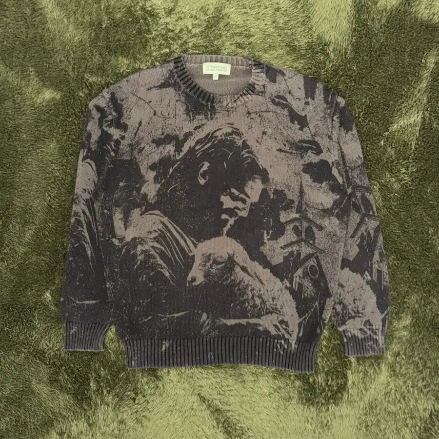 [L] 인세인개러지 x 엑스트라오디너리 SHEPHERD 프린트 니트