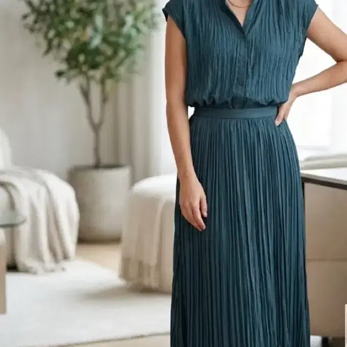 베르니스 플리츠 스커트 셋업 20SS