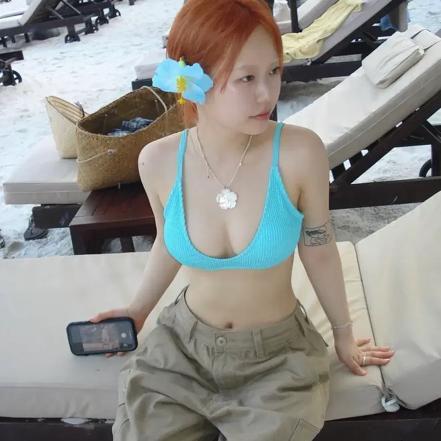 아워캐비넷 버뮤다 하프 팬츠