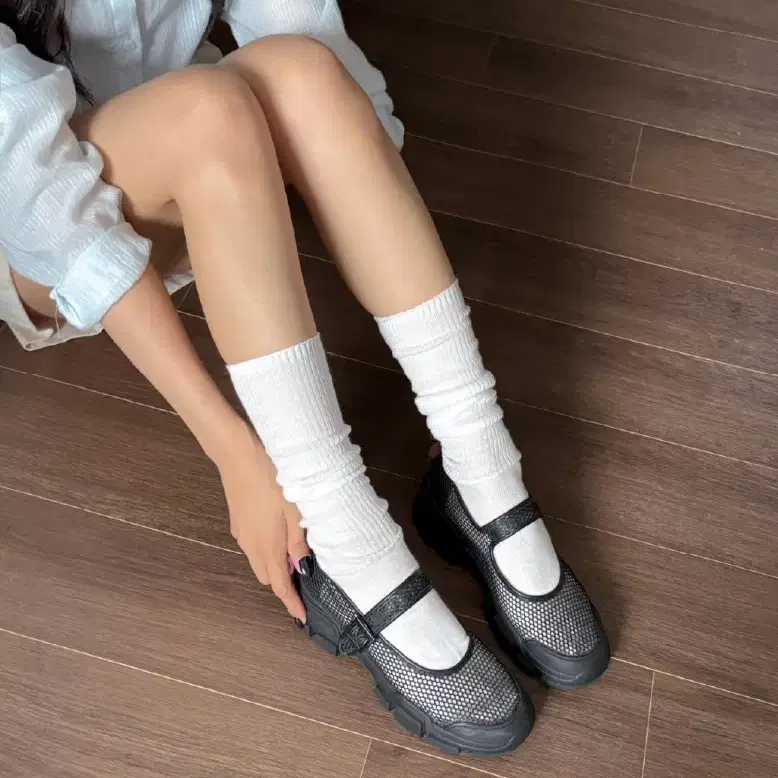 쿠션 몰드 스트랩 메리제인 어글리 스니커즈 (3728)