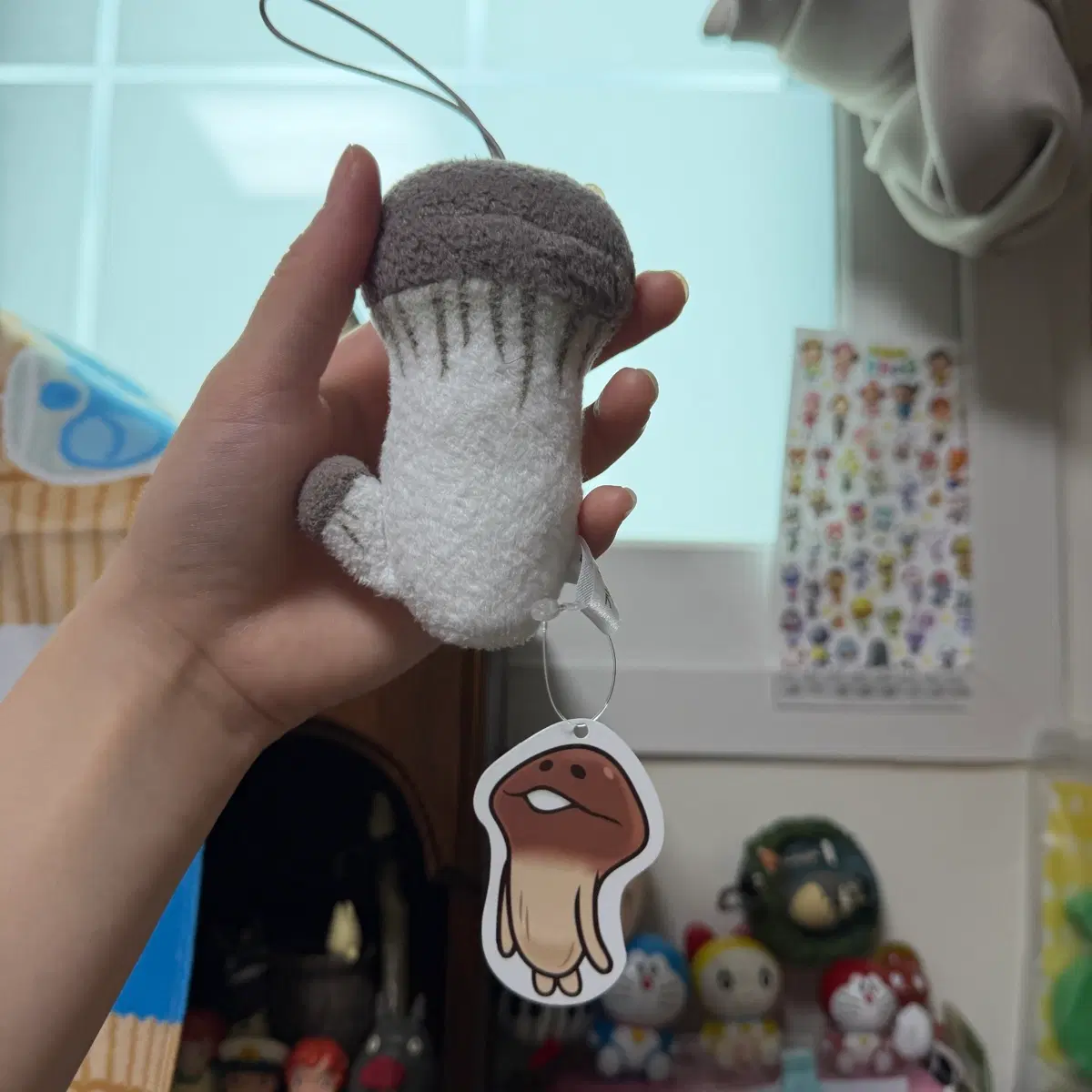 나메코 고전 버섯 키링