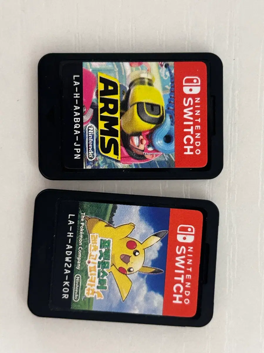 닌텐도 스위치칩 ARMS / 포켓몬스터 레츠고 피카츄 게임 타이틀