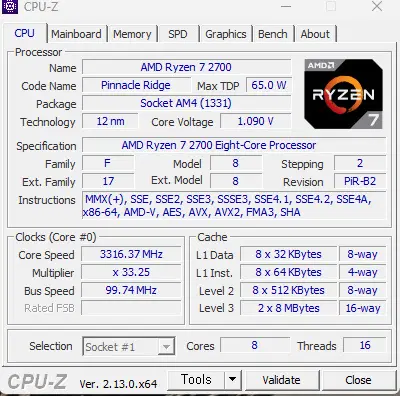 amd 라이젠7 2700+asus a320m
