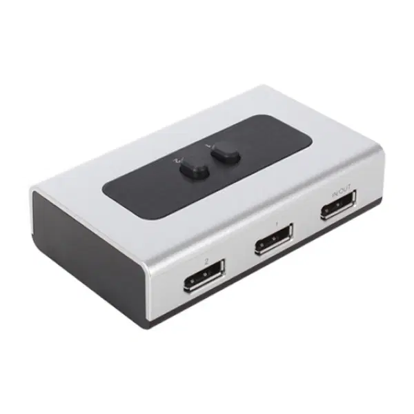 DisplayPort 1:2 수동 선택기 (무전원)