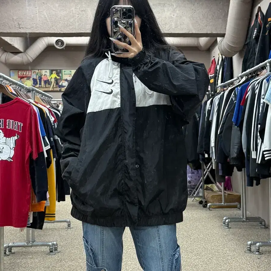 나이키 더블 스우시 바람막이 S303
