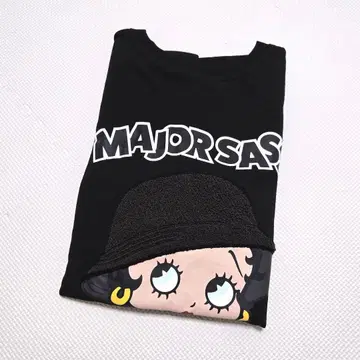 Betty Boop 긴팔 T셔츠 블랙