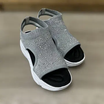 STACCATO 큐빅 통굽 샌들 23cm