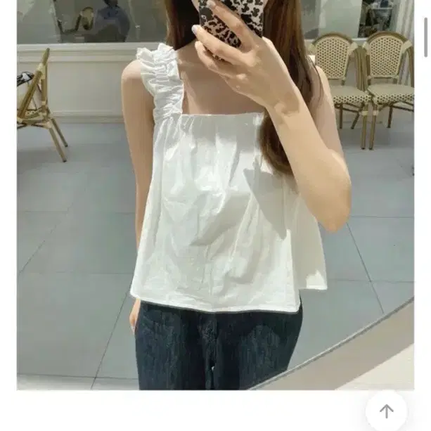 나시 블라우스 화이트