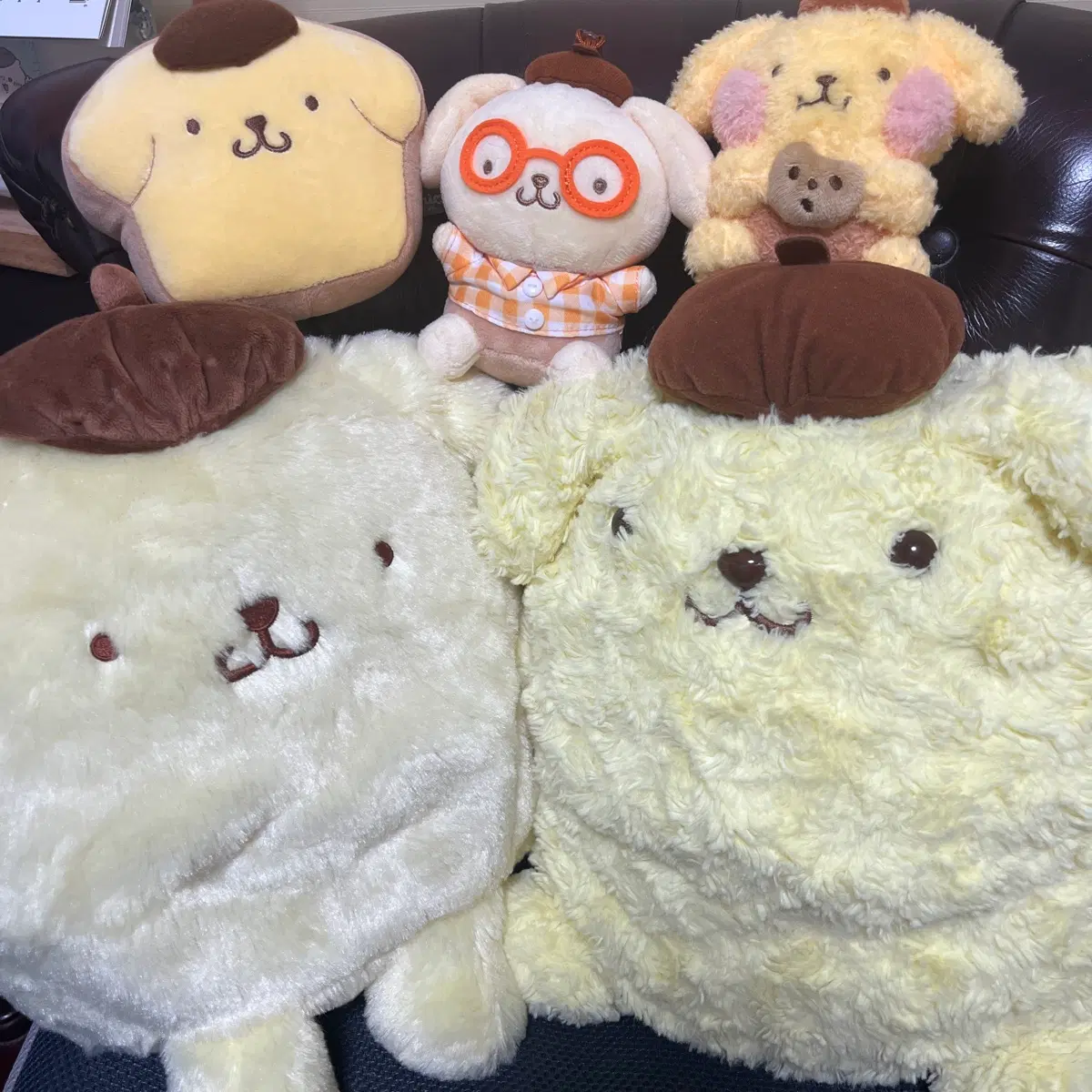 정리) 폼폼푸린 인형 8종(중형 4, 소형 4) 일괄 판매