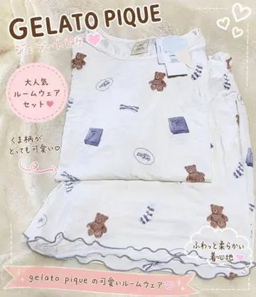 gelato pique 피케 모티브 패턴 의류 세트