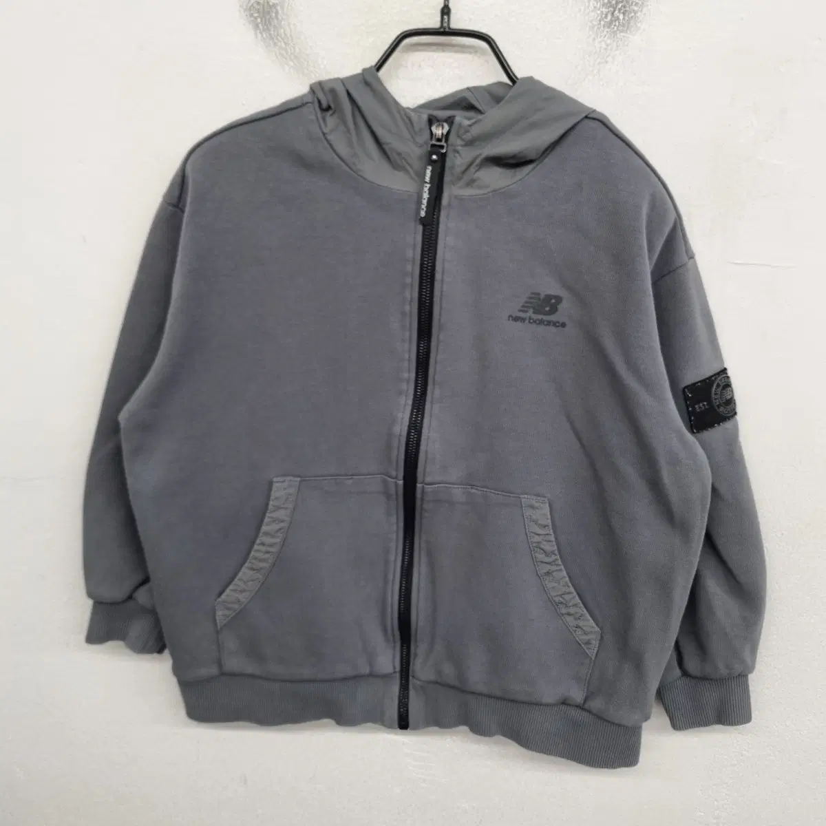[140 size] 뉴발란스 키즈 후드 집업 져지