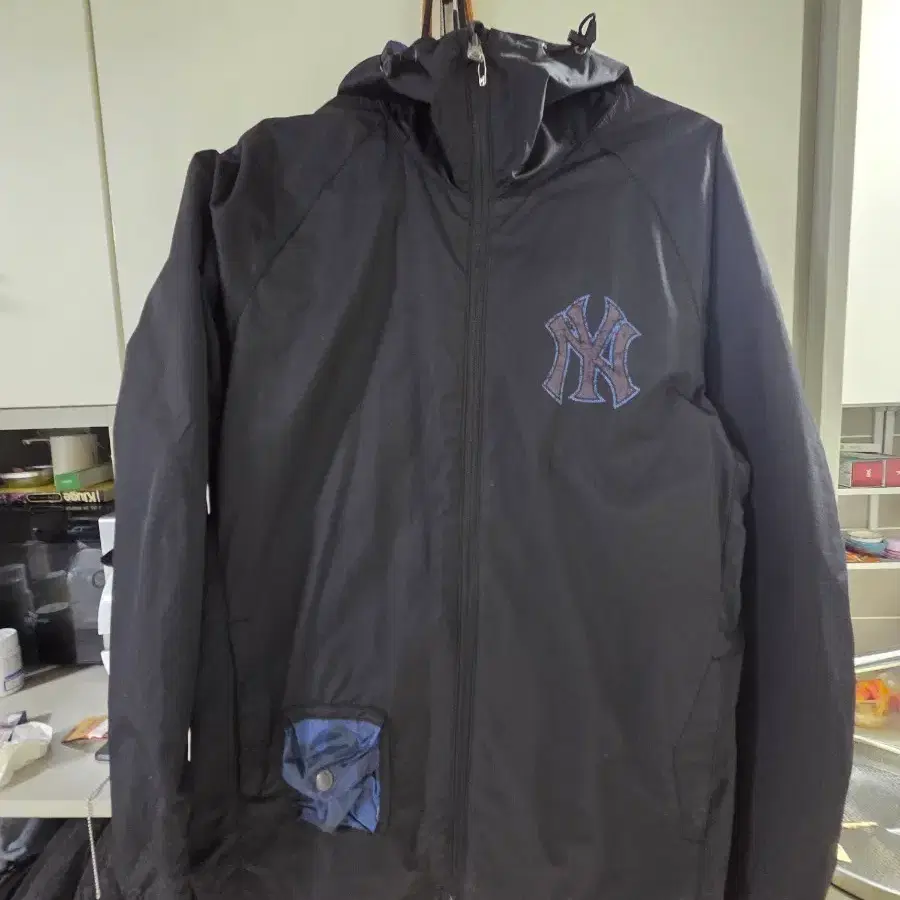 MLB 뉴욕 양키스 바람막이 자켓 블랙