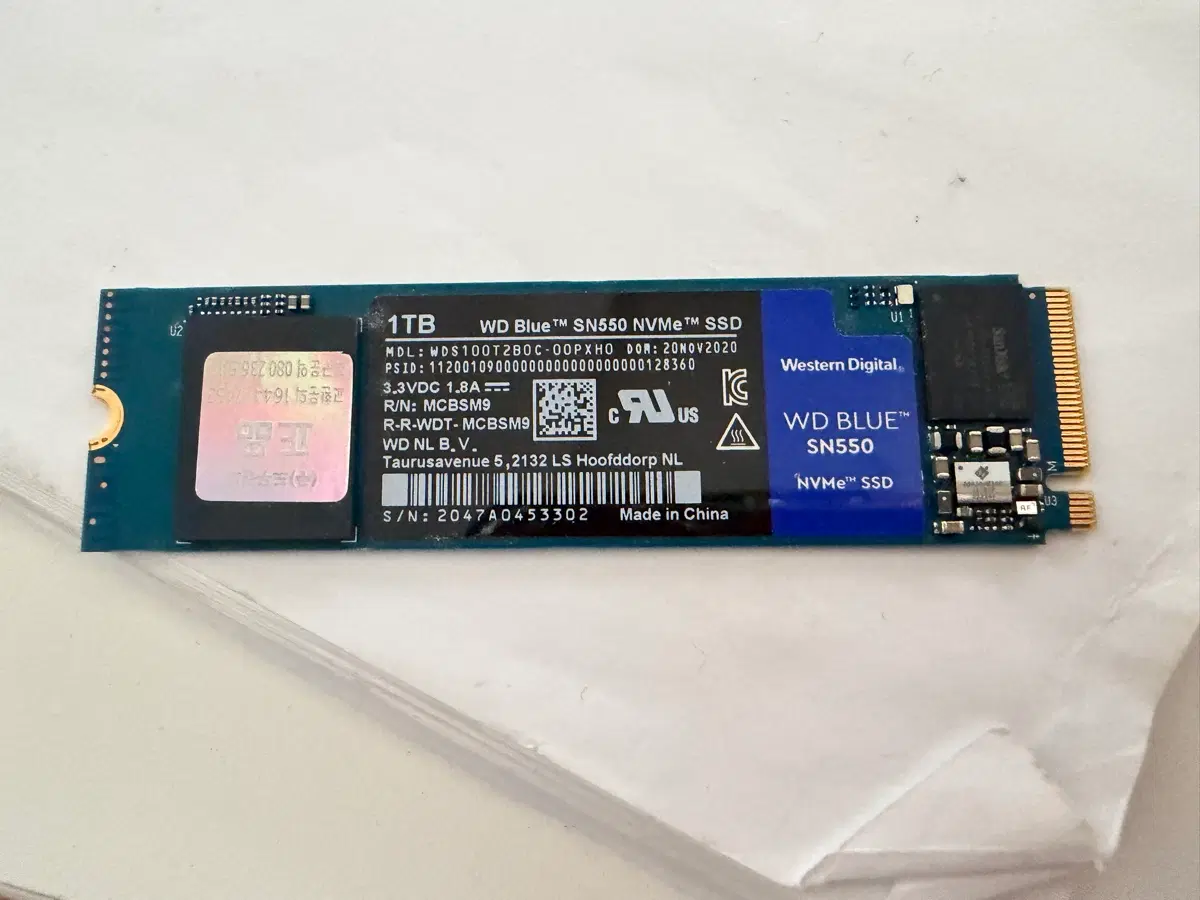 WD Blue SN550 NVMe SSD 1TB