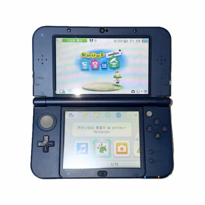 뉴 닌텐도 3DS XL 뉴큰다수 메탈릭블루 순정 한국판 고전 튀동숲 포켓몬