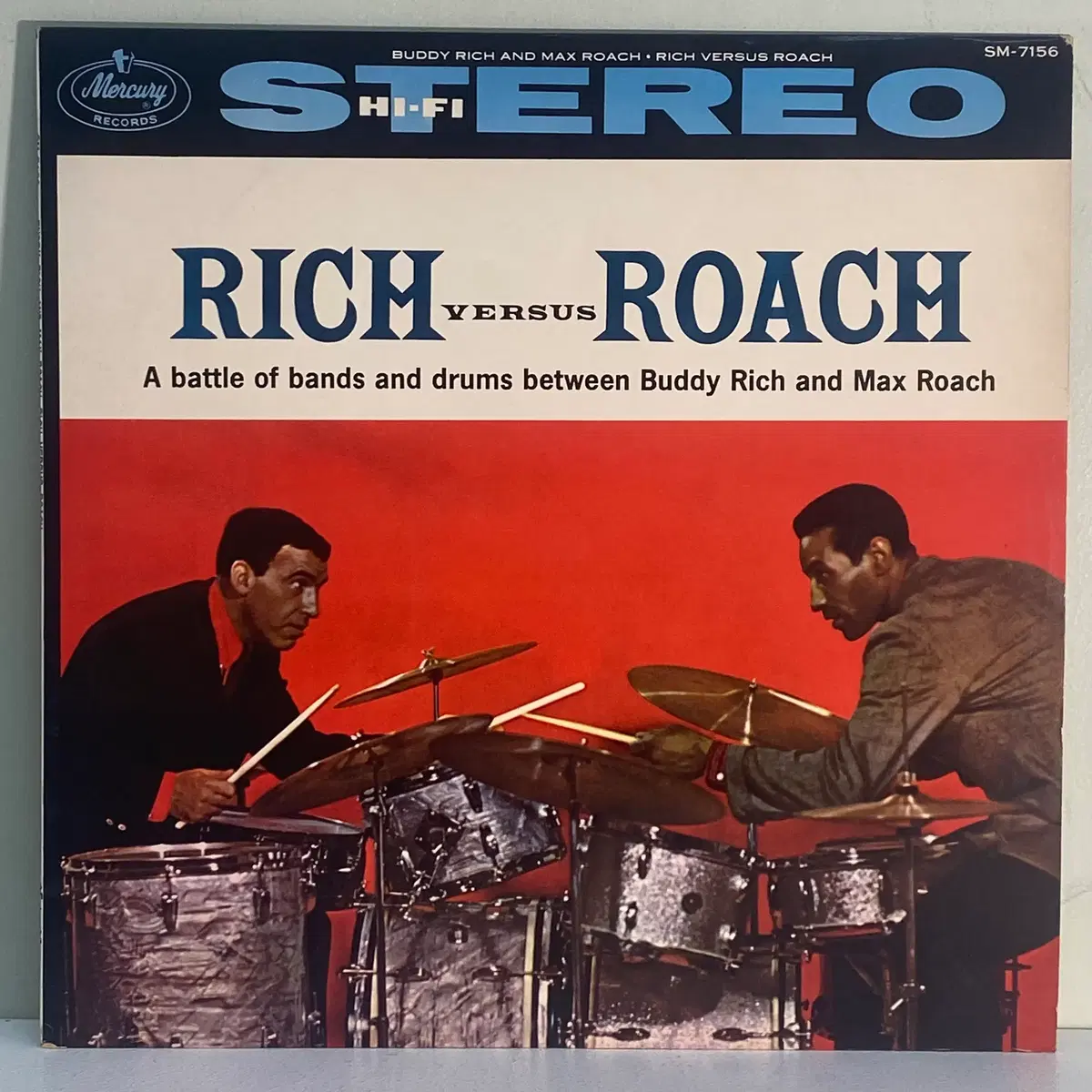 (수입중고LP-재즈) Buddy Rich And Max Roach -Rich Versus Roach