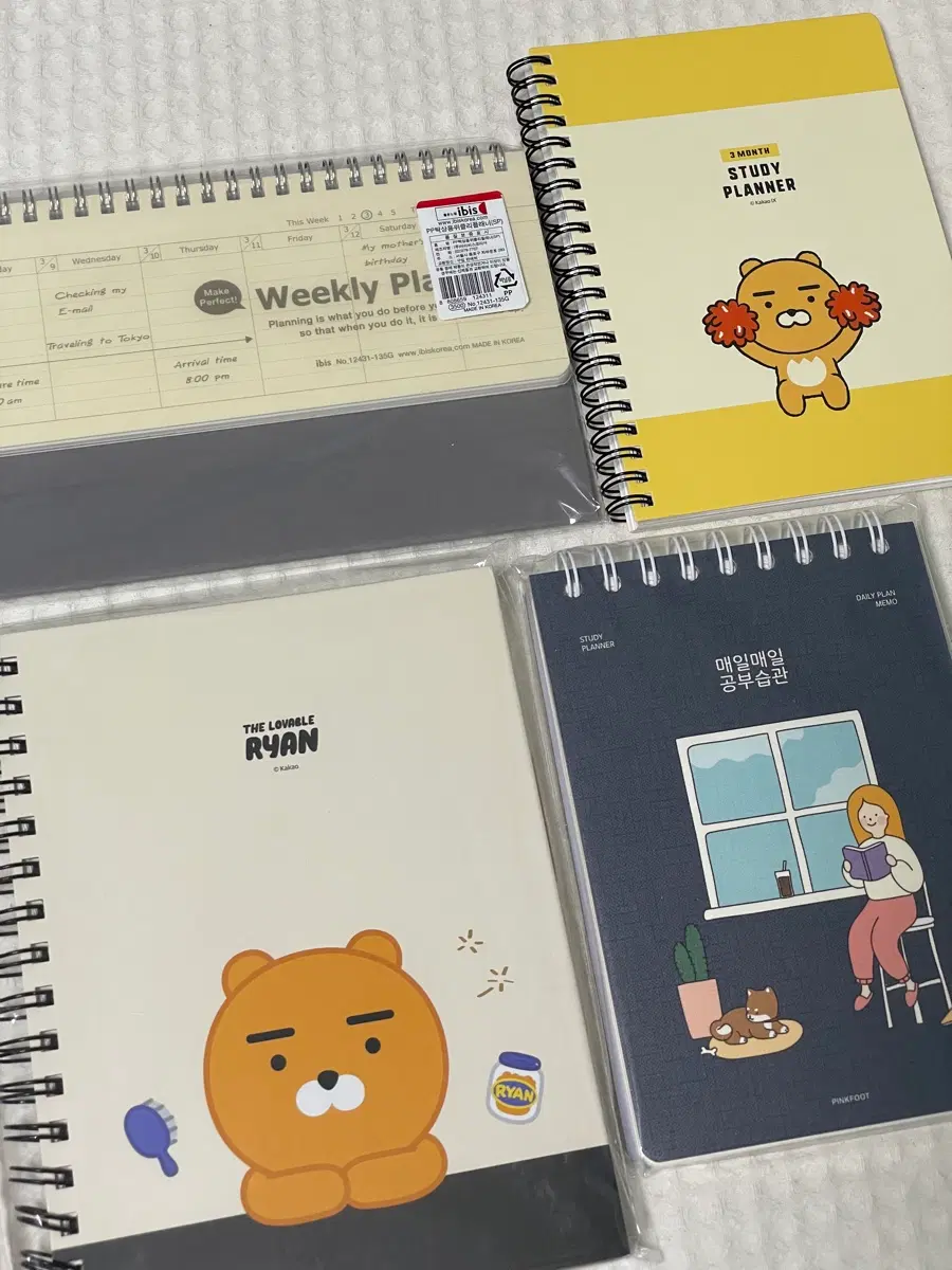 노트, 스터디플래너, 위클리플래너 4권 일괄