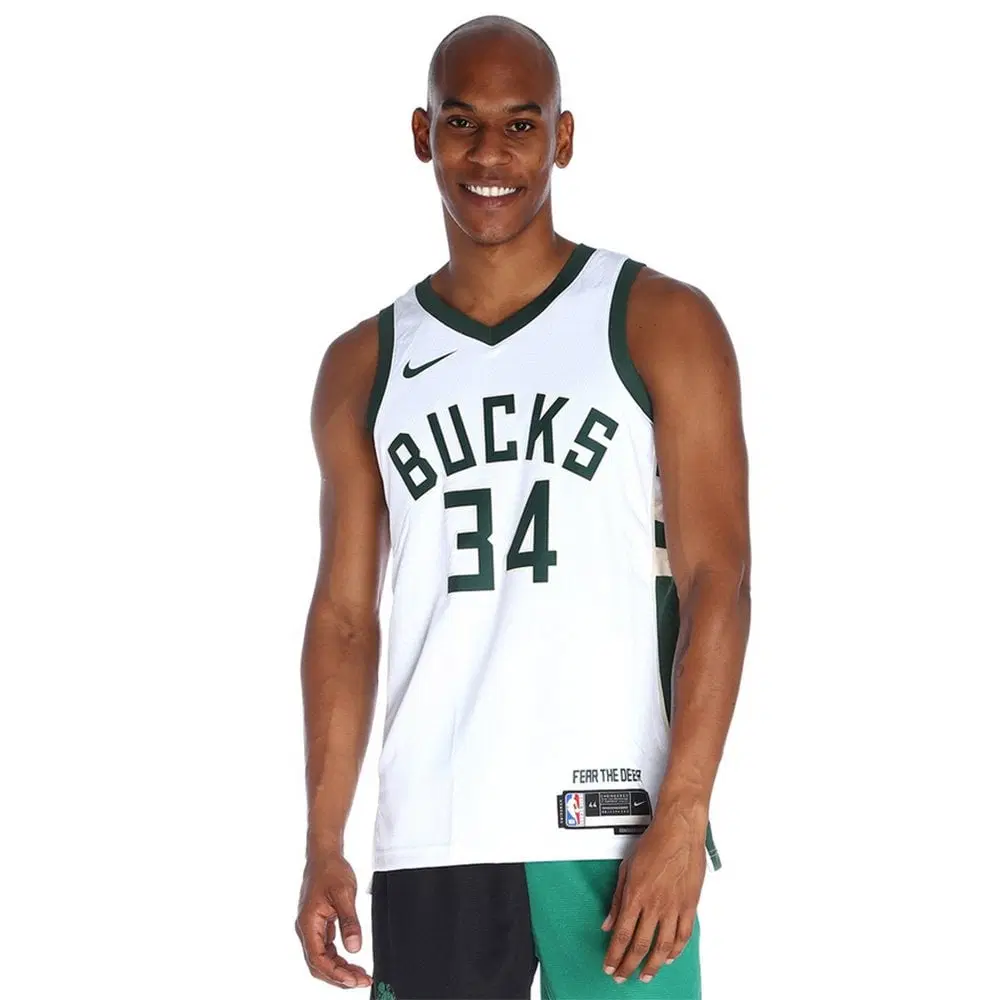 [[L] 나이키(NIKE) NBA 스윙맨 져지 밀워키 벅스V40