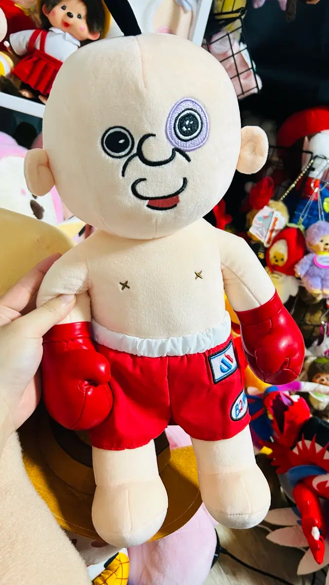 복싱 펀치돌 인형 빨강 빵빵이