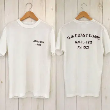AVIREX U.S. COAST GUARD 와플 티셔츠