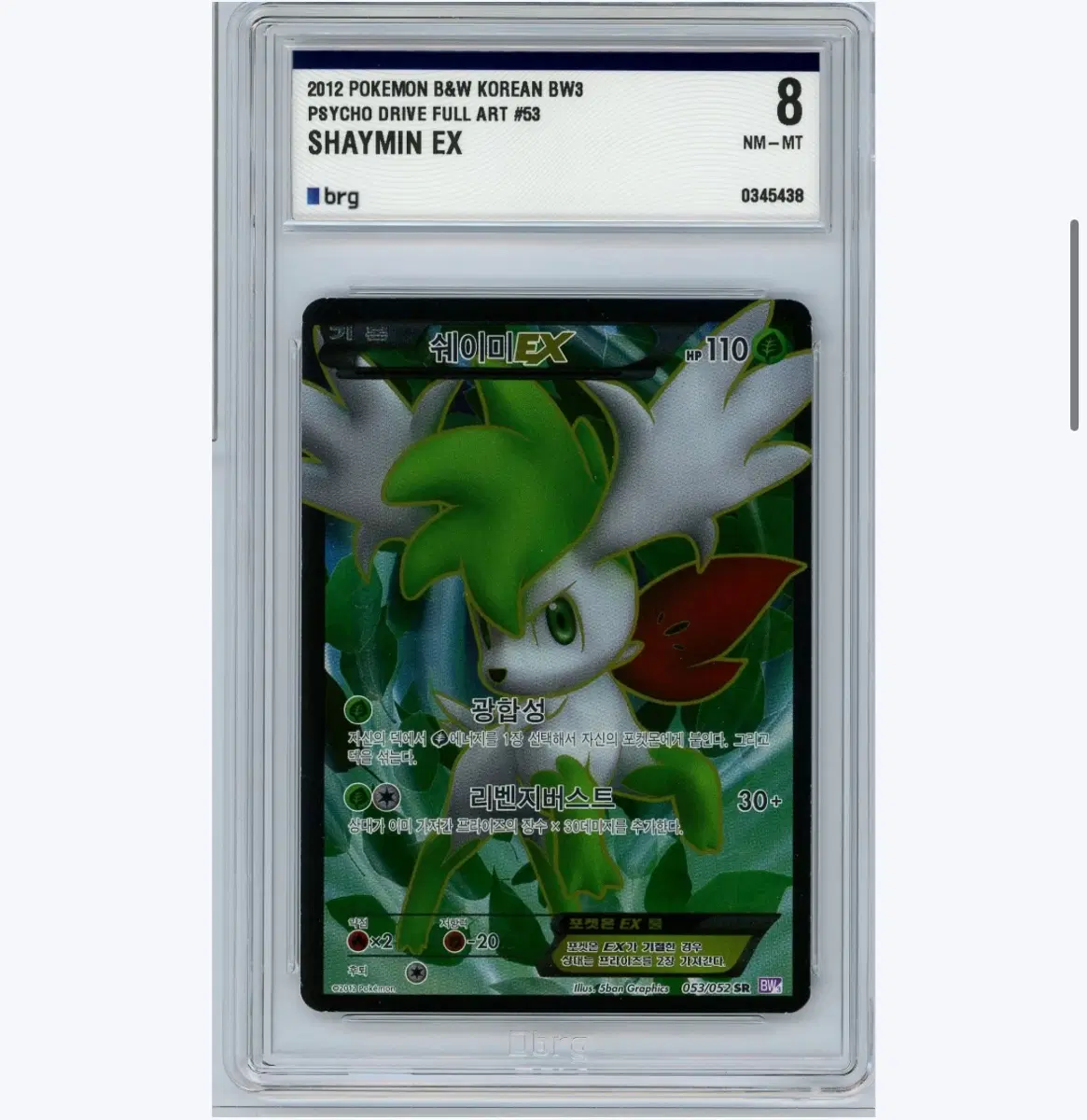 포켓몬카드 BW 쉐이미 EX SR BRG8
