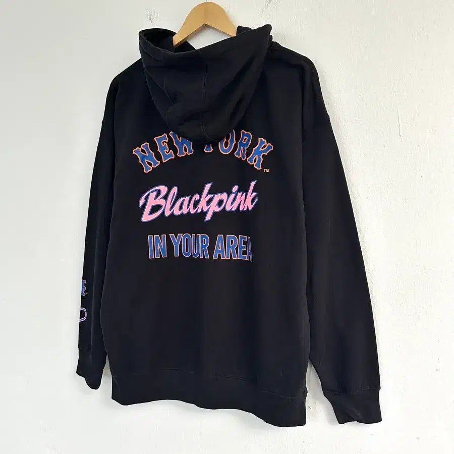 뉴욕 메츠 미첼앤네스 X 블랙핑크 풀오버 후드티