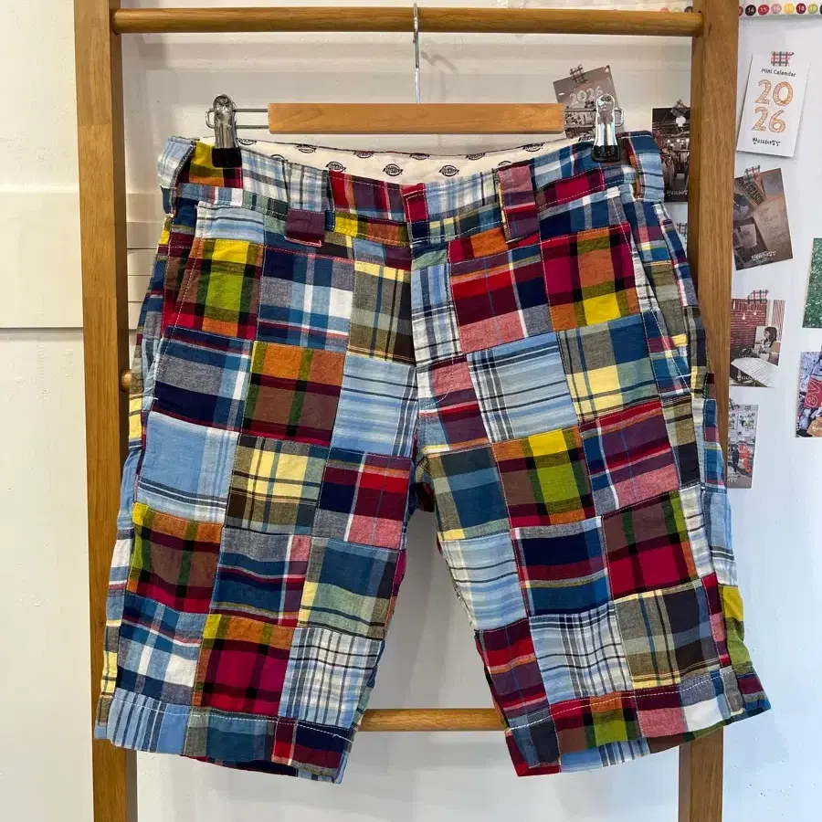 [DICKIES] 디키즈 멀티 체크 패치워크 반바지