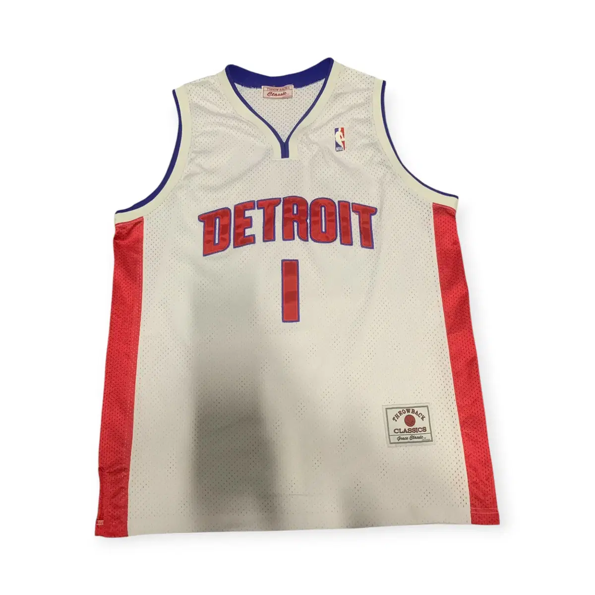 XL)NBA 쓰로우백 클래식 디트로이트 아이버슨 스트릿 블록코어 나시