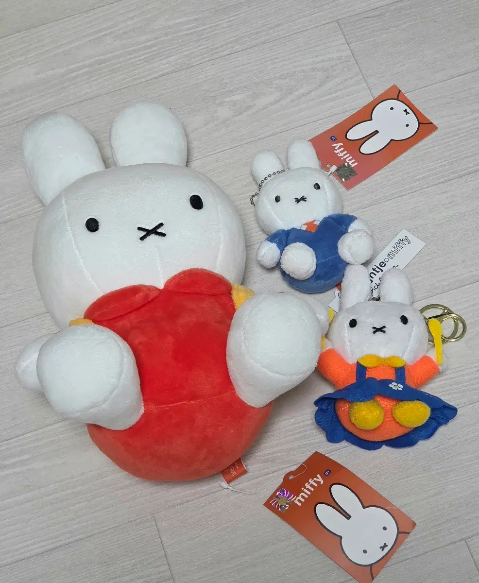 [미피 일괄] 가방 맨 미피 인형 + 미피 아빠 키링 인형 외