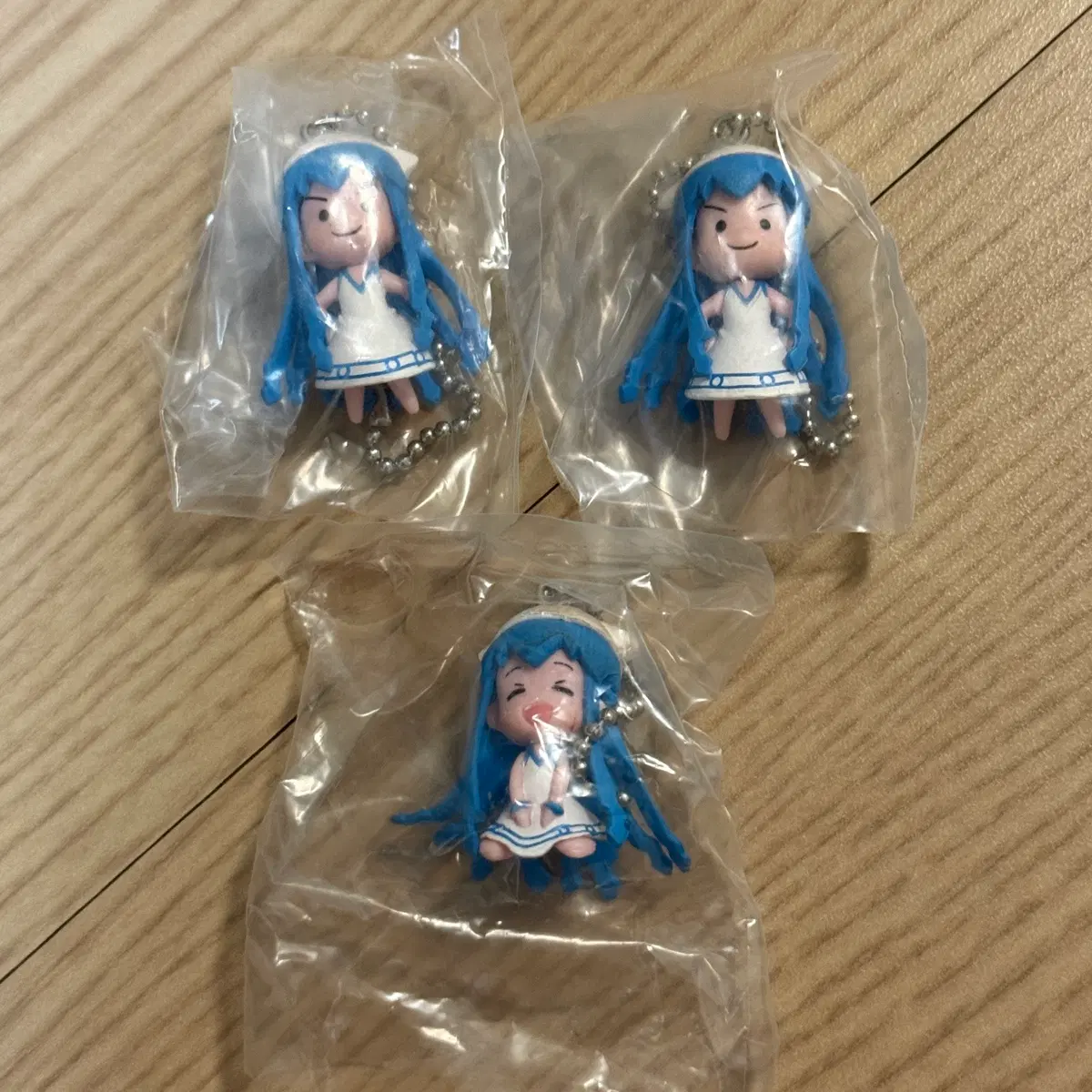오징어소녀 이카무스메 피규어 키링 스트랩 가챠 고전