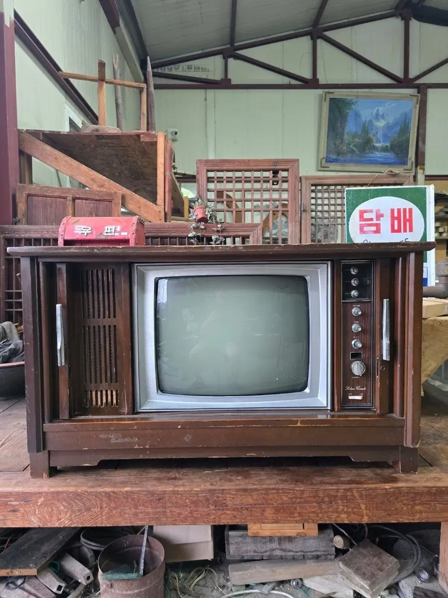 동남전기 진공관 TV DV-G6