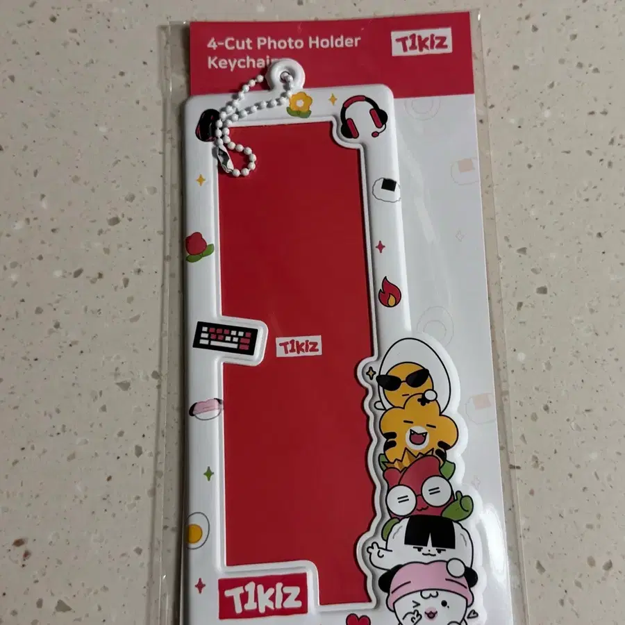 T1 티끌즈 4컷 홀더 키체인