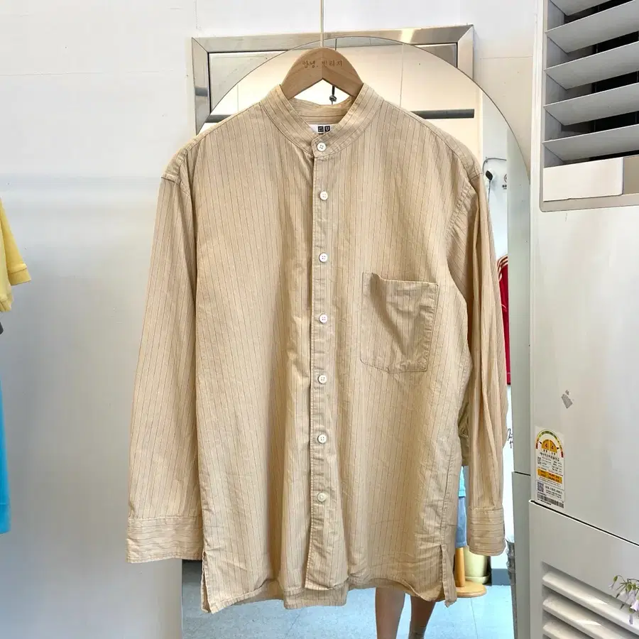 유니클로 차이나카라 셔츠 M(95) Uniqlo Shirt